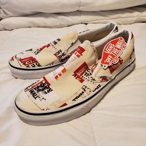 NWT Vans Classic Slip On Packing Tape Skate Shoe  Size 8.5 Men or 10 Women